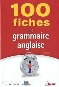 Télécharger ebook gratuit 100 fiches de grammaire anglaise