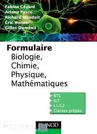 Télécharger ebook gratuit Formulaire biologie, chimie, physique, électricité, mathématiques