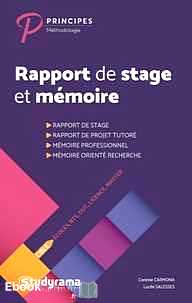 Télécharger ebook gratuit Rapport de stage et mémoire – Ecoles, BTS, DUT, Licence, Masters